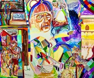 Harmony-A Royal Family :Giotto's Perfect Circle:Brunelleschi's Magic Egg:Michelangelo's Drunken Bacchus - Price Upon Request
